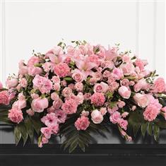 Mixed Casket Spray - Pink