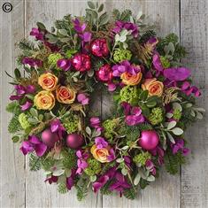 Florists Choice Wreath Bright